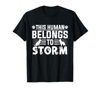 Dog Name Storm Personalised Gift This Human Belongs to a T-Shirt