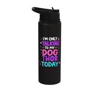 Dog Name Thor Only Talking to My Dog Thor Stainless Steel Insulated Water Bottle