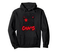 Dog Named Chaos Funny Dog Mom Dad Pet Owner Canine Family Pullover Hoodie