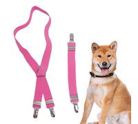 Dog Nappy Braces Male Adjustable Nappy Fixed Belt 2 Pieces - Nappy Belly Band Nappy Keeper, Fix Tool for Cats Dogs Pet Shorts