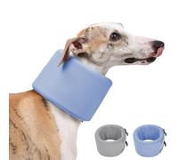 Dog Neck Brace After Surgery - Adjustable Cervical Support Collar Soft Pet Neck Wrap with Buckle Removable Cover for Injury Recovery Post-Operative Healing Home Use (Blue,S)