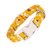 Dog Neck Collar - Bee Print Dog Neck Collar | Bright Yellow Color Decoration Accessory for Walking, Daily Use, Outdoor Activities