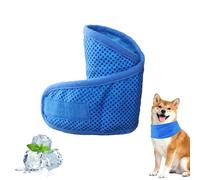 Dog Neck Coolers for Hot Weather,Dog Ice Bandana-30 x 40CM (Blue-S)