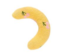 Dog Neck Pillow - 27x17x6cm U Shape Calming Dog Pillow | Pet Pillow For Sleeping | Pet Cushion With Cute Embroidered Patterns | Soft & Comfortable Plush Pet Pillow For Dogs & Cat