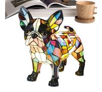 Dog Night Light | Cute Puppy Table Lamps | Stained Resin Bedside Nightlight Tabletop Decor for Reading Camping Hotel Living Room Bathroom