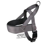 Dog Norwegian Harness Padded Front Comfort Small 30-50cm/25mm Taupe