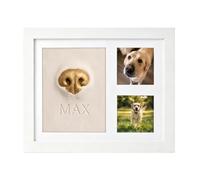 Dog Nose Print Kit, Pet Memorial Keepsake Frame Clear with Tools | 9.29×11.3×0.79 Inch Dog Memorial Gift Frame - Built Your Own Pet Nose & Photo Keepsake, Display Art for Home Studio Gallery