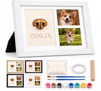 Dog Nose Print Kit, Pet Nose Print Impression Kit, Forever NosePrint Kits | Dog Nose Print Impression Kit, Dog Memorial Picture Frame, Pet Nose Print Keepsake Frame For Dogs & Cats-White