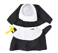 Dog Nun Costume | Funny Cat Nun Outfit | Pet Cosplay Apparel, Holiday Dress-up Supplies, Adorable Nun-Themed Costume, Photo Props for Cats, Puppies, Dogs, Perfect for Holidays, Parties, Events