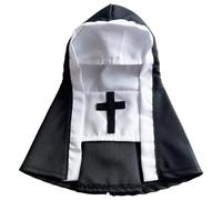 Dog Nun Costume, Soft Cloth Cat & Dog Halloween Costume, Cute Funny Pet Dress Outfit for Halloween Christmas Festival Cosplay Clothes Costumes for Dogs