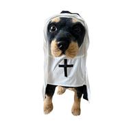 Dog Nun Halloween Costume,Pet Halloween Cosplay Clothing Cloak,Cat Dog Theme Party Dress UP Outfit_L