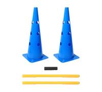 Dog Obstacle Course Backyard - Portable Height-Adjustable,Dog Obstacle Course Exercise Cones | for Indoor Backyard Park Home Small Medium Large Puppy
