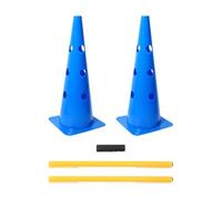 Dog Obstacle Course Backyard,Portable Height-Adjustable,Puppy Agility Poles Training Cones Set - for Exercise Competition Play Small Medium Large Puppy Indoor Outdoor