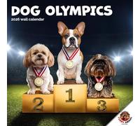 Dog Olympics Calendar 2026 From The Funny Animals Calendar Collection. Large Square Wall Calendar, 16 Month, Funny Dog