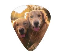 Dog On The Lawn 12 Pack Guitar Plectrums With Storage Case, 0.46/0.71/0.96mm, Including Thin, Medium Thick Guitar Plectrums For Electric Guitars Bass Ukulele