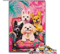 Dog on The Sofa 2000 Piece Jigsaw Puzzles, Family Activity Fun at Home Activities, Birthday Present,Travel Gifts (70x100cm)