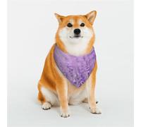 Dog Or Cat Romantic Purple Lavender Scarf, Printed Pattern Pet Scarf, Pet Triangle Scarf, Multi-Size Pet Bandana, Bib, Neck Scarf.