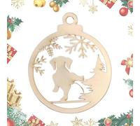 Dog Ornaments for Christmas Tree | Wooden Christmas Tree Ornaments - Handmade Dog Claws, Vintage Ornaments for Tree, Wedding and Wedding Decorations