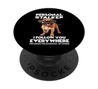 Dog owner Boxer Gassi based on German boxer T. Gassi PopSockets Adhesive PopGrip