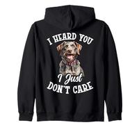 Dog Owner Dog Lover Heard You German Wirehaired Pointer Zip Hoodie