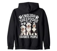 Dog Owner English Sheepdog Lover Favorite English Sheepdog Zip Hoodie