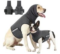Dog Pacifying Waistcoat Hooded Wrap Stress Relief Outfit for Small to Large Bread Polyester Machine Washable Easy Wear Dog Clothes