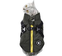Dog Padded Vest - Waterproof Vest with Harness and D Rings - Thick Padded
