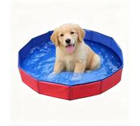 Dog Paddling Pool,Dog Pool, Foldable Dog Swimming Pool for Small Dogs, Portable Plastic Pool for Outdoor Play and Indoor Bathing, Compact Design for Limited Spaces50 x 8 cm