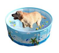 Dog Paddling Pool Folding Large, Swimming Pools For Kids, Foldable Portable Non Inflatable Puppy Pools, Hard, Pet Bath Tub Wading Pool For Puppy Small Medium Large Dogs