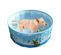 Dog Paddling Pool Folding Large, Swimming Pools For Kids, Foldable Portable Non Inflatable Puppy Pools, Hard, Pet Bath Tub Wading Pool For Puppy Small Medium Large Dogs