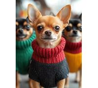 Dog Paint by Numbers for Adults, Animals Painting by Numbers DIY Color Oil Painting Hobbies for Adults Women with Acrylic Paint Brush Set for Room Decor, Wall Art, Gifts for Women 20x28inch -zjn2507EN
