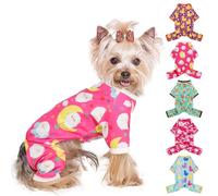 Dog Pajamas Extra Small Sized Dog Boy Girl, Cotton Stretchable Pet Dog Pajamas Jammie Puppy Outfit for Extra Small Dogs Female Male, Spring Summer Doggie Pjs Doggy Pajamas for Xs Dogs (Pink Moon, XS)