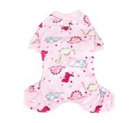Dog pajamas for small dogs, puppy pajamas suitable for Chihuahuas, Yorkshire Terriers, teacup dogs, cute soft material(Pink,S)