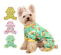 Dog Pajamas for Small Dogs, Soft Thin Pjs Jammies Cat Doggie, Summer Pet Cute Puppy Clothes Outfits Dogs Boy Girl