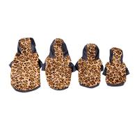 Dog Pajamas Hoodie - Leopard Dòg Sweater, Warm Winter Sizes Small Medium Large Pet Clothes, Comfortable Puppy Outfit | Fashionable Doĝ Apparel Friends Pèt Lovers Families Indoor Fun