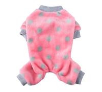 Dog Pajamas Pet Clothing Cozy Home Wear Soft Bathrobe for Dogs Comfortable Fall Outfit (PK1, L)