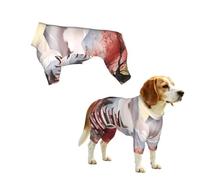 Dog Pajamas Puppy Clothes Soft Onesies Pet Apparel Lightweight Jumpsuit | City Japanese Soft Stretchy Doggie Onesies Pet Jammies Outfit, XL