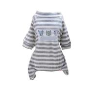 Dog Pajamas Puppy Jumpsuit, Soft Comfortable Pet Sleepwear, Lightweight Breathable One Piece Dog Clothes with Elastic Fit for Spring Summer Indoor Wear (L)