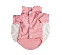 Dog Pajamas Set for Small Dogs - Summer Cotton Breathable Pajama Shirt & Shorts for Chihuahua, Yorkshire Terrier - Cute Puppy Nightwear Loungewear with Bone Pattern (Size S/M)(Pink,S)