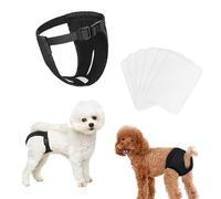 Dog Pants for Season, 1 PCS Dog Period Pants, with 10 Sanitary Pad, Adjustable Protective Trousers for Female Dogs, for Female Dogs in Heat Monthly Bleeding Season Pants