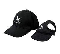 Dog Parent-Child Hats, Pet's Mom/Dad Baseball Cap Set, Dog Visor Cap Sun Protection Hats Jeans with Ear Holes and Adjustable Strap, Family Outdoor Matching Hats for Owner and Lovely Pet