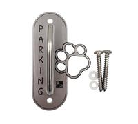 Dog Parking Hook Heavy Duty Wall-Mount Stainless Steel Dog Tie Out - Leash Holder for Wall - Mounting Hardware Kit Included (3” x 5”)