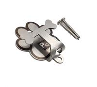 Dog Parking Hook Medium Duty Wall-Mount Stainless Steel Dog Tie Out - Leash Holder for Wall - Mounting Hardware Kit Included (3” x 4”)