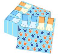 Dog Party Cocktail Napkins Paws Paper Disposable Party Supplies Cocktail Napkins for Baby Shower Birthday 20 Pack