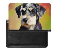Dog Passport Cover Protector Rfid Blocking Passport Holder Id Card Holder Secure Travel Wallet Organizer for Passport Tickets Credit Cards, style, One Size