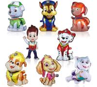 Dog Patrol Balloons, Birthday Balloons Dogs, Pack of 8 XXL Foil Balloons, Paw Dog Kit, Shaped Foil Balloons Figures, Dog Foil Balloon Cartoon Dog Figures Balloon