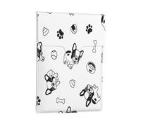 Dog Pattern Boston Terrier, PU Leather Laptop Sleeve, Notebook Bag Laptop Case Sleeve Tablet Briefcase