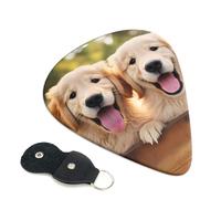 Dog Pattern Guitar Plectrums, 6 Guitar Plectrums, Double Sided Printing, For Acoustic Guitar, Bass, Ukulele, Electric Guitar (0.46 Mm 0.71 Mm 0.96 Mm)