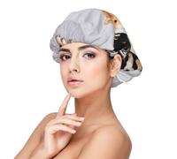 Dog Pattern Shiba Inu Shibaken Dog Cute,Adjustable Silk Hair Wrap Adult's Satin Sleeping Cap Hair Women's Elastic Sleep Bonnet