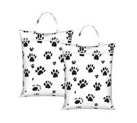 Dog Pattern Travel Laundry Bag with All-Over Print,Water-Resistant Twill Fabric,Smooth Zipper, Top Carry Handle,Hanging Loop,Large 58x46cm